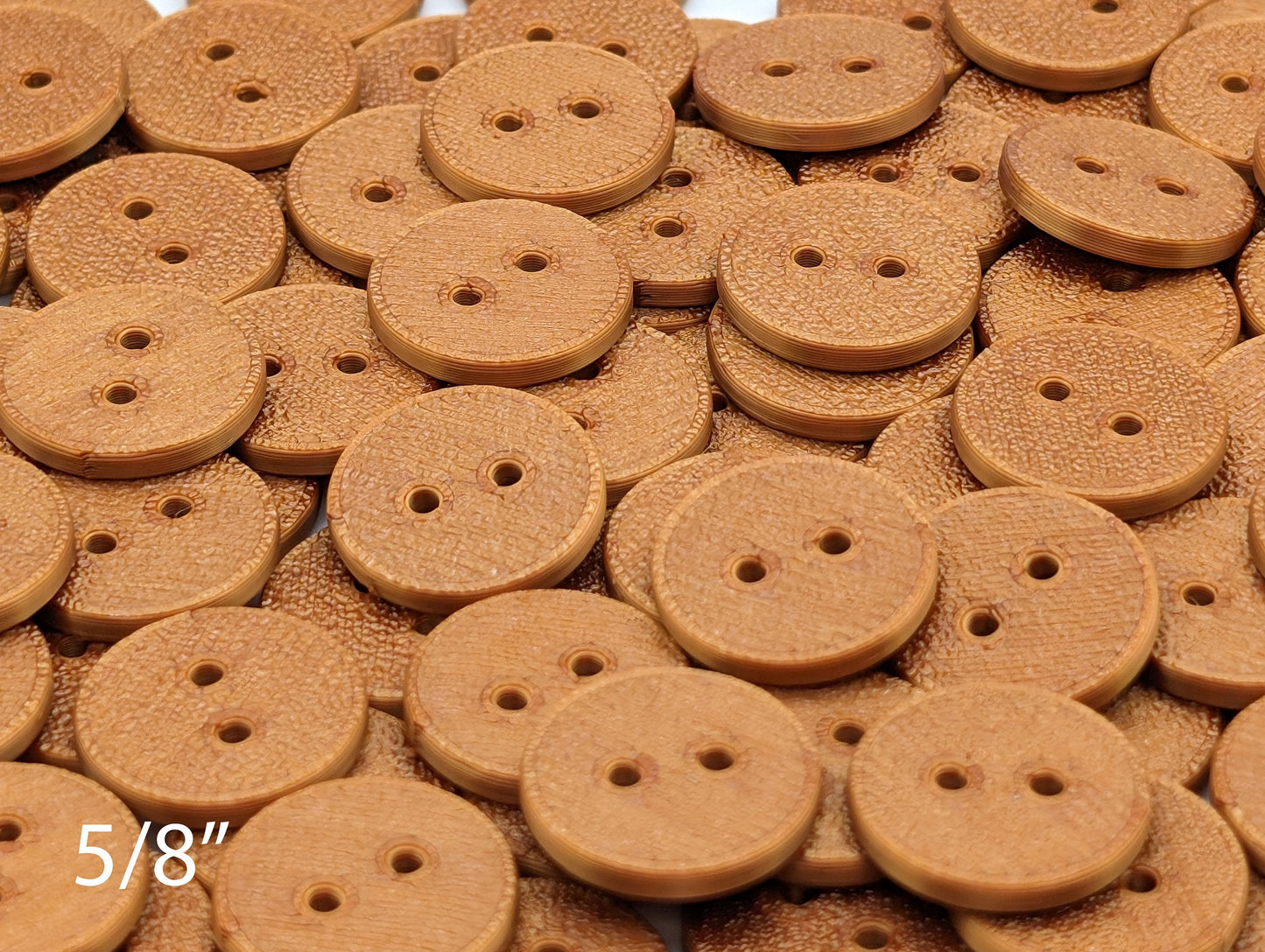3D Printed Copper Buttons