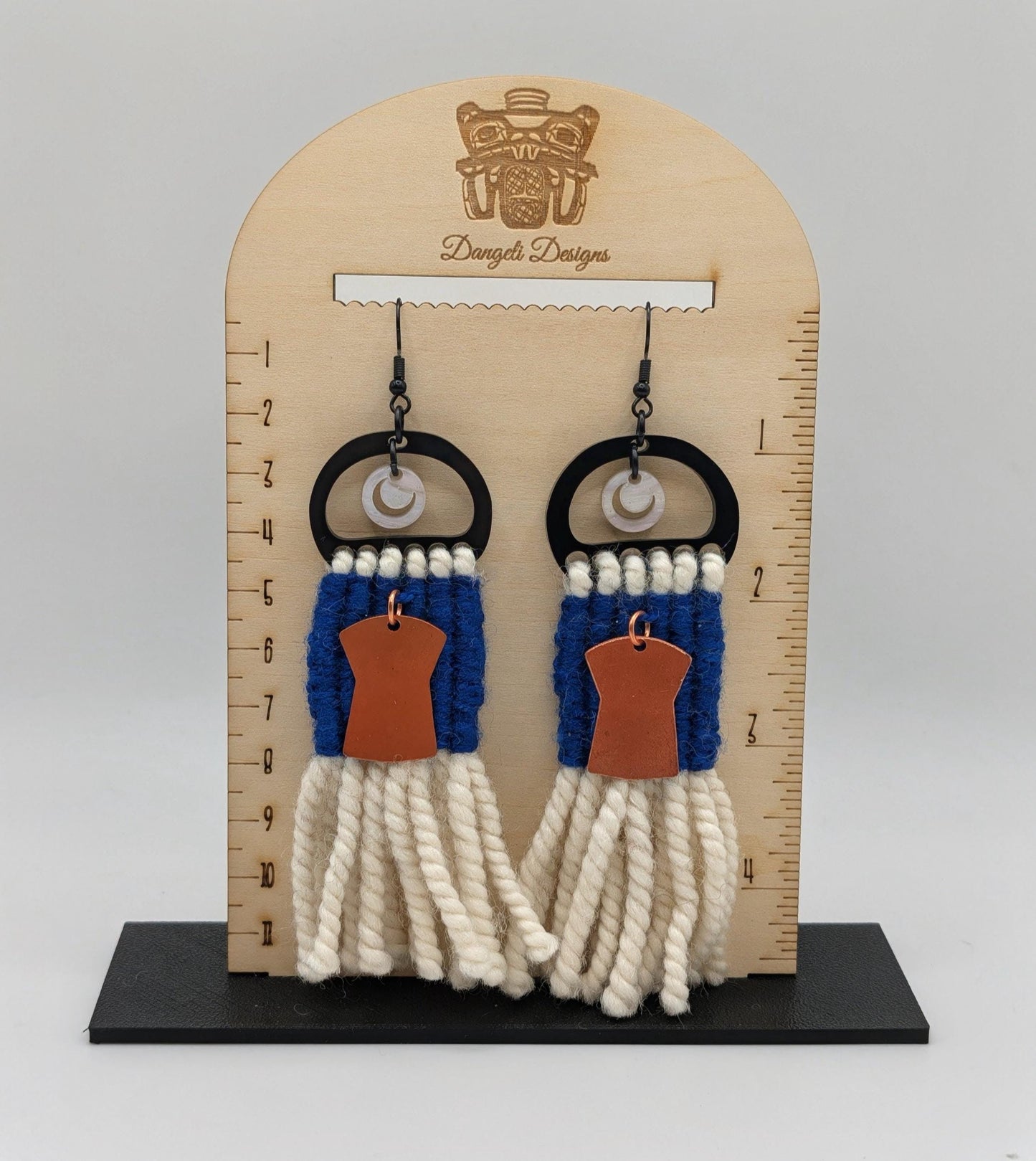 Raven’s Tail Woven Earrings