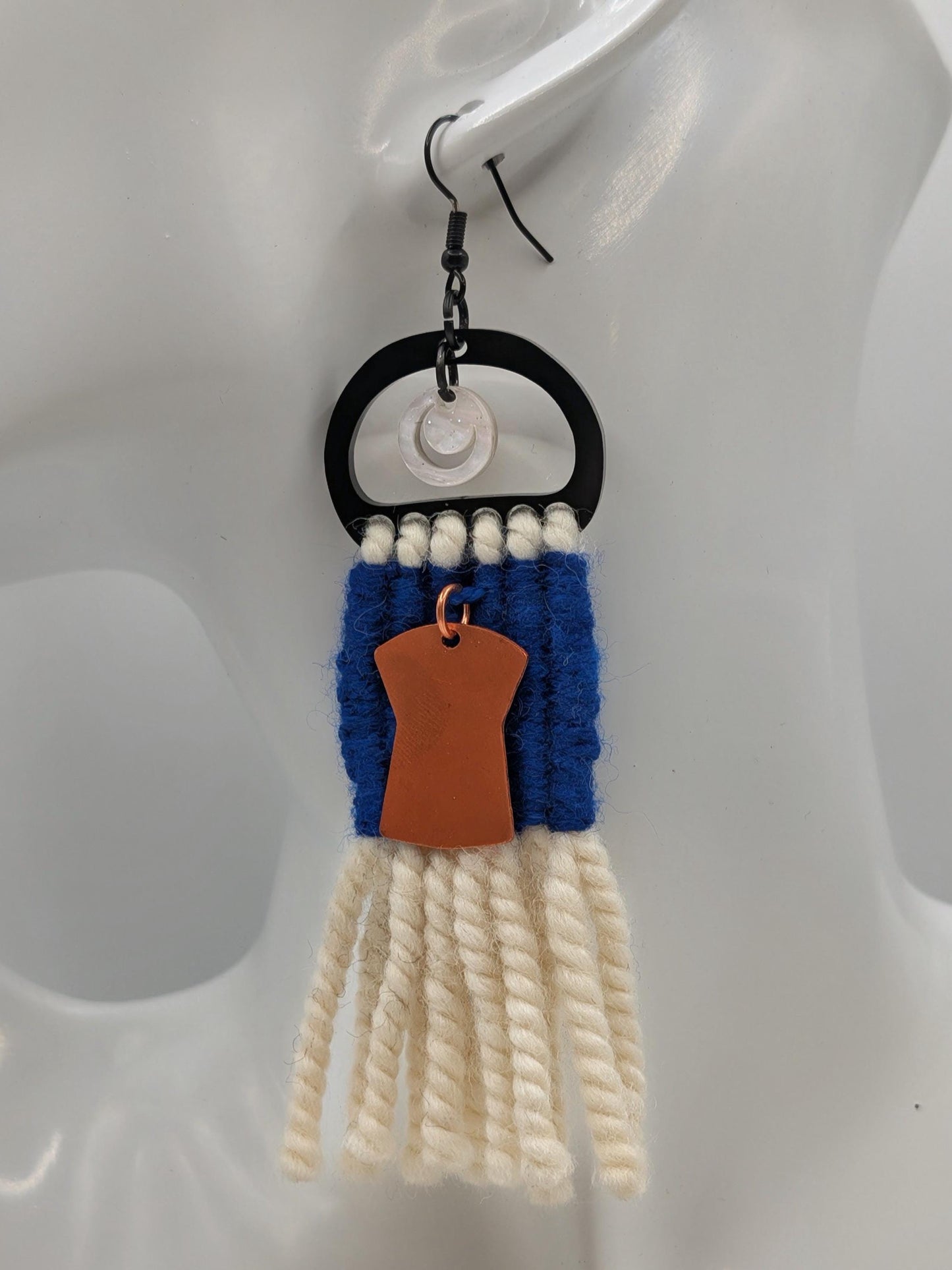 Raven’s Tail Woven Earrings