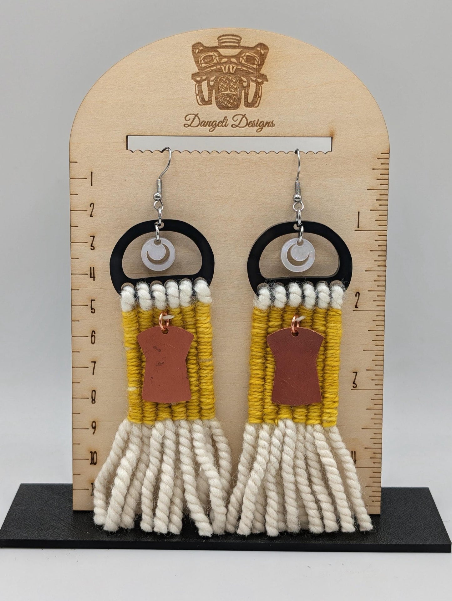Raven’s Tail Woven Earrings