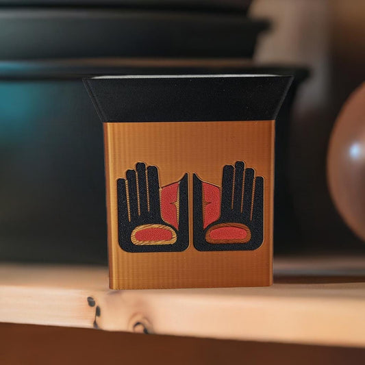 3D Printed Bentwood Style Boxes with Healing Hand Design
