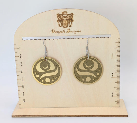 Fish Egg Earrings Brass