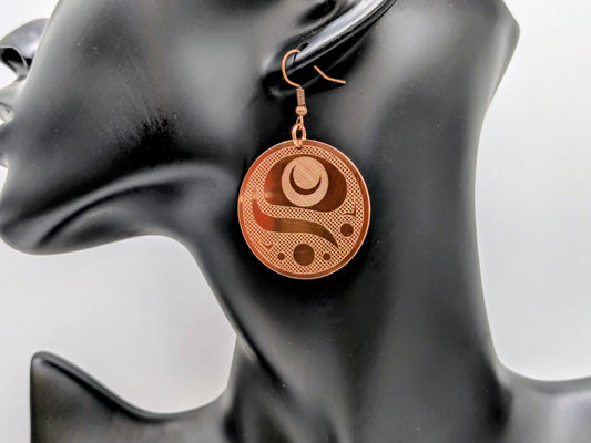 Fish Egg Earrings - Copper