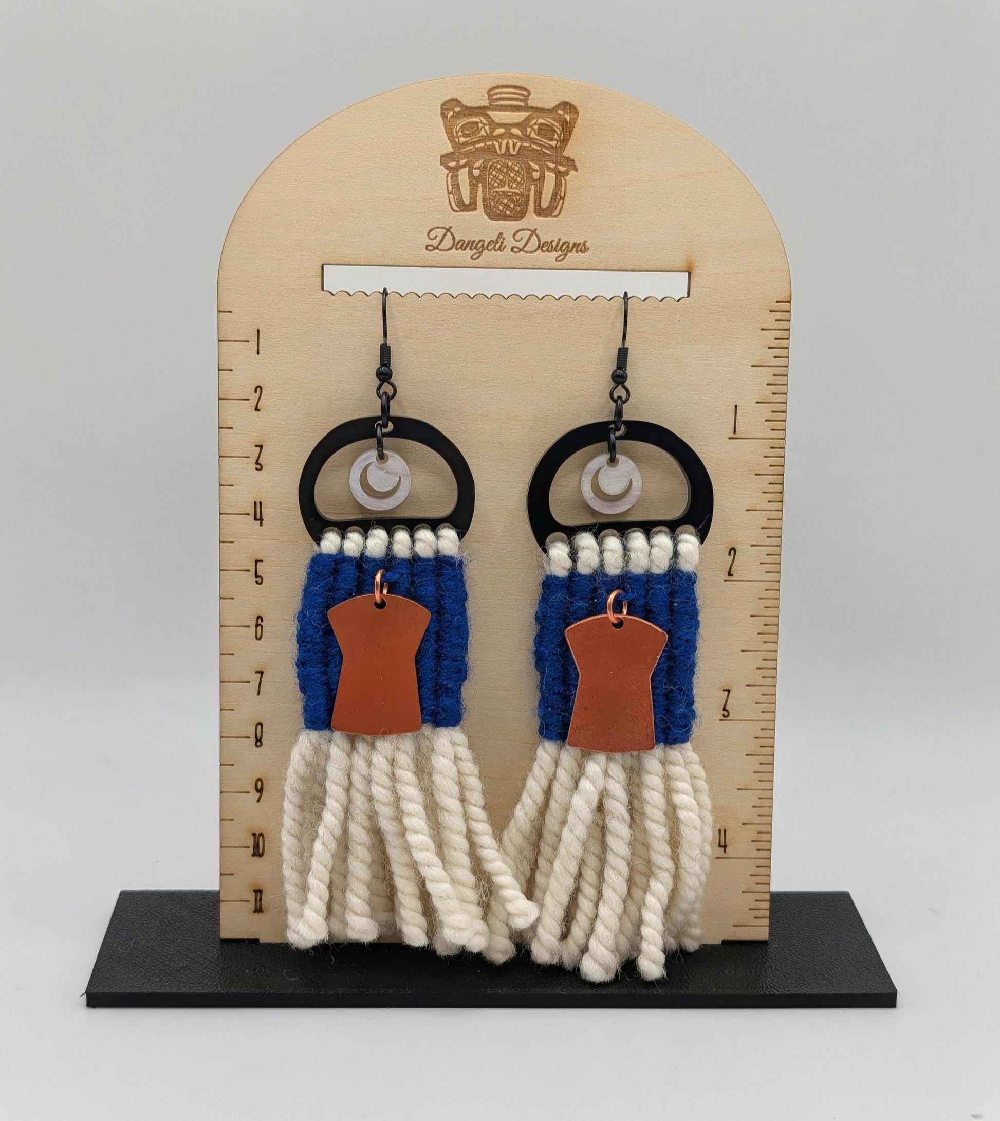 Raven’s Tail Woven Earrings