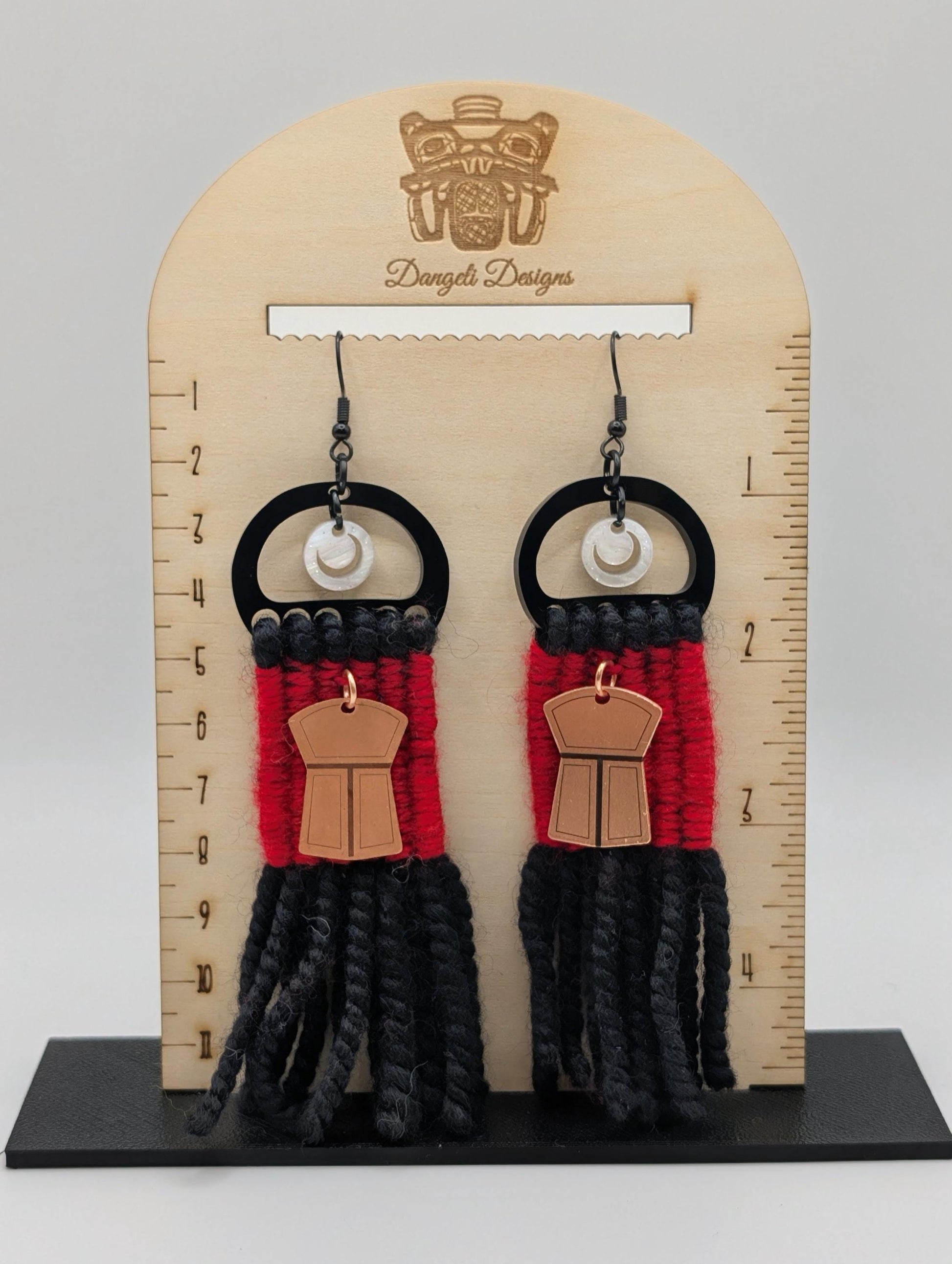 Raven’s Tail Woven Earrings