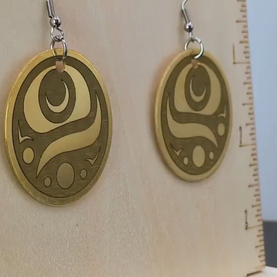 Fish Egg Earrings Brass