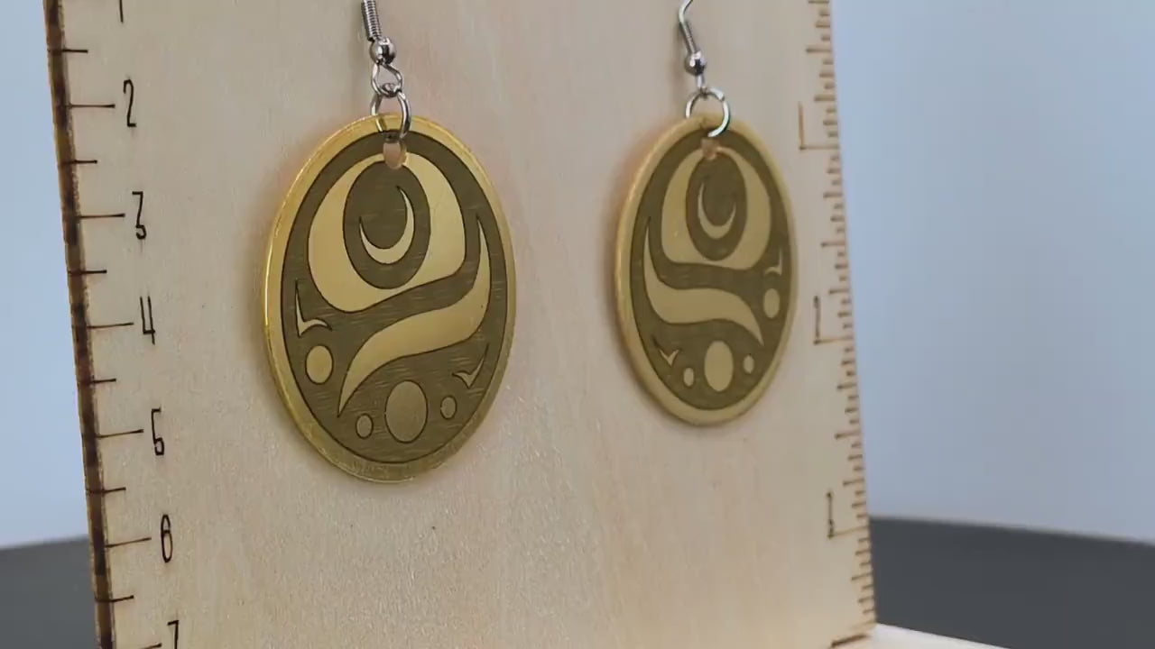 Fish Egg Earrings Brass